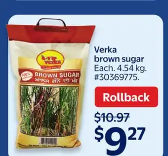 Walmart Verka brown sugar offer