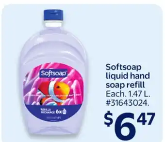 Walmart Softsoap Liquid Hand Soap Refill offer