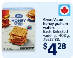 Walmart Great Value Honey Graham Wafers offer