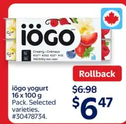 Walmart iögo yogurt offer