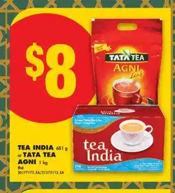 No Frills TEA INDIA 681 g or TATA TEA AGNI 1 kg offer