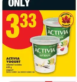 No Frills ACTIVIA YOGURT offer