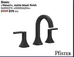 RONA Pfister Vaneri, matte black finish offer