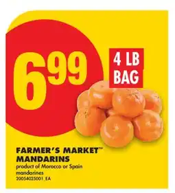 No Frills FARMER'S MARKET MANDARINS, 4 LB BAG offer