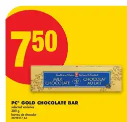 No Frills PC GOLD CHOCOLATE BAR offer