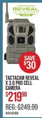 Cabela's TACTACAM REVEAL X 3.0 PRO CELL CAMERA offer