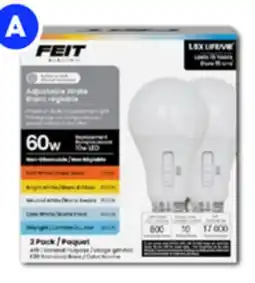 RONA FEIT CCT LED bulbs 5 CCT A19, non-dimmable offer