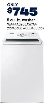 RONA Samsung 5 cu. ft. washer offer