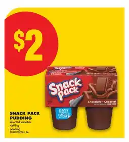 No Frills SNACK PACK PUDDING offer