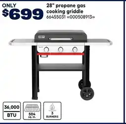 RONA Weber 28 propane gas cooking griddle offer