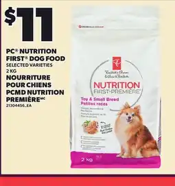 Independent Grocer PC NUTRITION FIRST DOG FOOD offer
