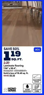 RONA Mono-serra 7.56 x 50.6 Laminate flooring offer