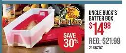 Cabela's UNCLE BUCK'S BATTER BOX offer