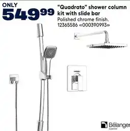 RONA Quadrato shower column kit with slide bar offer