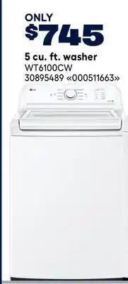 RONA LG 5 cu. ft. washer offer