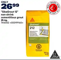RONA SikaGrout 12 non-shrink cementitious grout 25-kg offer