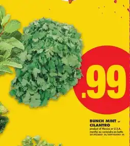 No Frills BUNCH MINT or CILANTRO offer