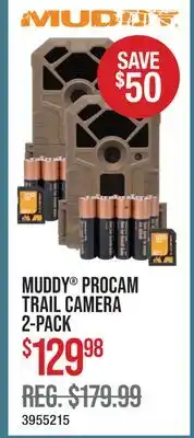 Cabela's MUDDY PROCAM TRAIL CAMERA 2-PACK offer