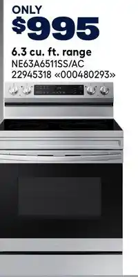 RONA SAMSUNG 6.3 cu. ft. range offer