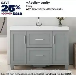 RONA Landon & Co. Abelle vanity offer