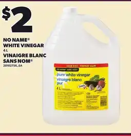 Independent Grocer NO NAME WHITE VINEGAR offer