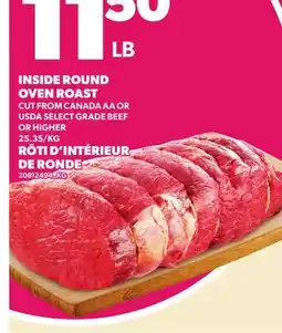 Independent Grocer INSIDE ROUND OVEN ROAST offer