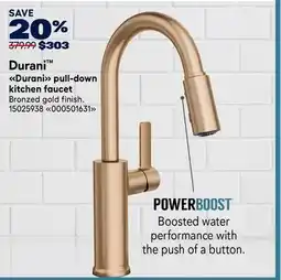RONA Durani pull-down kitchen faucet offer