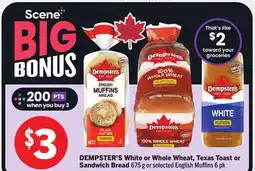 Foodland DEMPSTER'S White or Whole Wheat, Texas Toast or Sandwich Bread offer