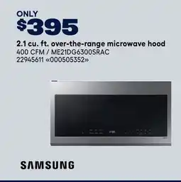 RONA Samsung 2.1 cu. ft. over-the-range microwave hood offer