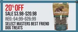 Cabela's SELECT MASTERS BEST FRIEND DOG TREATS offer