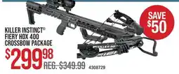 Cabela's KILLER INSTINCT FIERY HDX 400 CROSSBOW PACKAGE offer