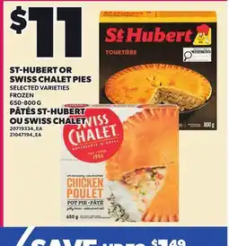 Independent Grocer ST-HUBERT OR SWISS CHALET PIES offer