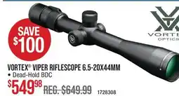 Cabela's VORTEX VIPER RIFLESCOPE 6.5-20X44MM offer