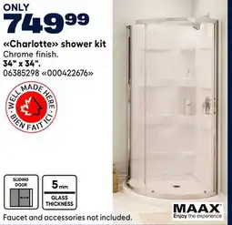 RONA MAAX Charlotte shower kit offer