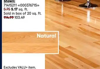 RONA hardwood flooring offer