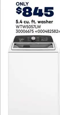 RONA Whirlpool 5.4 cu. ft. washer offer
