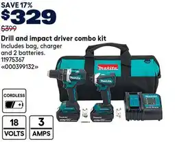 RONA Makita Drill and Impact driver combo kit offer
