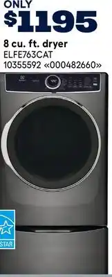RONA Electrolux 8 cu. ft. dryer offer