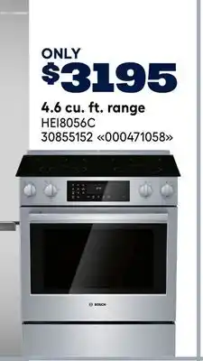 RONA BOSCH 4.6 cu. ft. range offer
