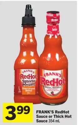 Foodland FRANK'S RedHot Sauce or Thick Hot Sauce offer