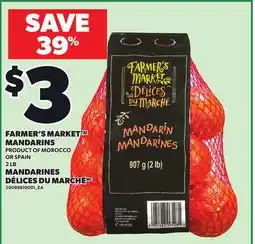 Independent Grocer FARMER'S MARKET MANDARINS, 2 LB offer