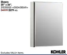 RONA KOHLER Medicine cabinets 20 x 26 offer