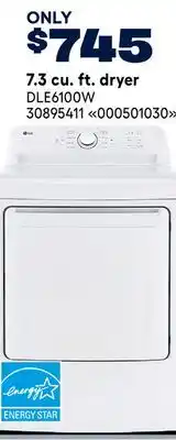 RONA LG 7.3 cu. ft. dryer offer