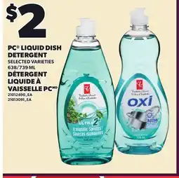Independent Grocer PC LIQUID DISH DETERGENT, 638/739 ML offer