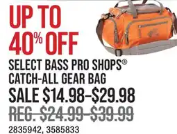 Cabela's SELECT BASS PRO SHOPS CATCH-ALL GEAR BAG offer