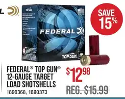 Cabela's FEDERAL TOP GUN 12-GAUGE TARGET LOAD SHOTSHELLS offer
