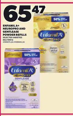 Loblaws ENFAMIL A+ NEUROPRO AND NEUROPRO AND GENTLEASE, 862/890 G offer