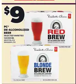 Loblaws PC DE-ALCOHOLIZED BEER offer
