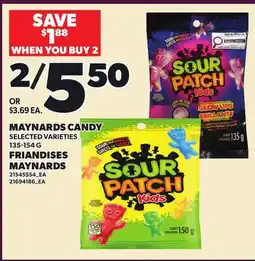Independent Grocer MAYNARDS CANDY offer