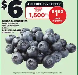 Independent Grocer JUMBO BLUEBERRIES, 9.8 OZ offer